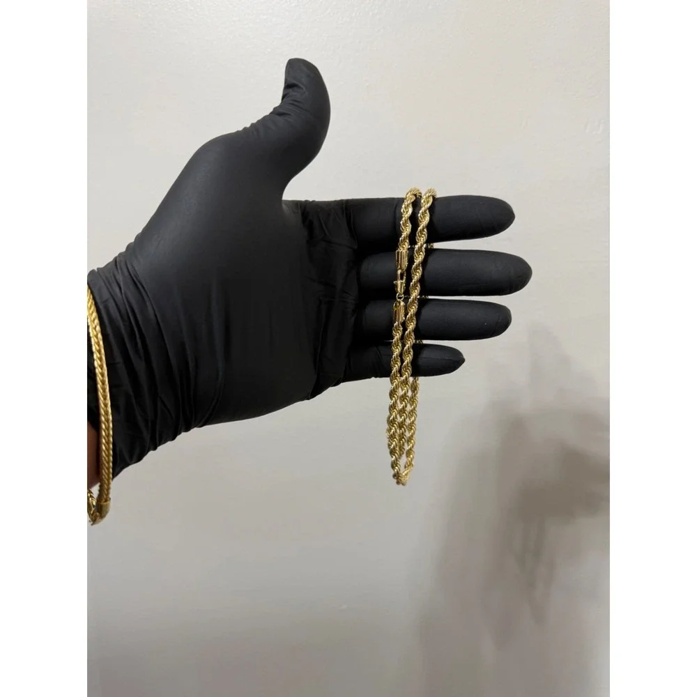 rope chain 14k gold filled 24inch 4.75mm lobster clasp